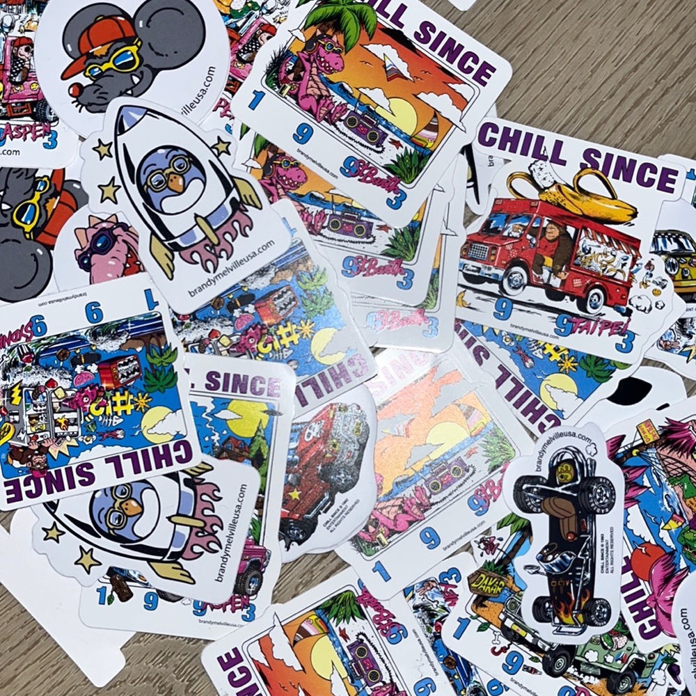 Brandy melville stickers 100pc